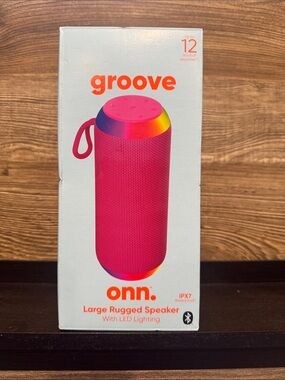 Onn large rugged speaker with led lighting